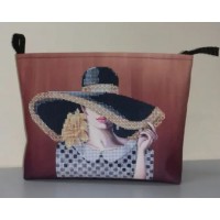 Косметичка для вышивки бисером или нитками «Дама в шляпе КОС-22» (Косметичка или набор)